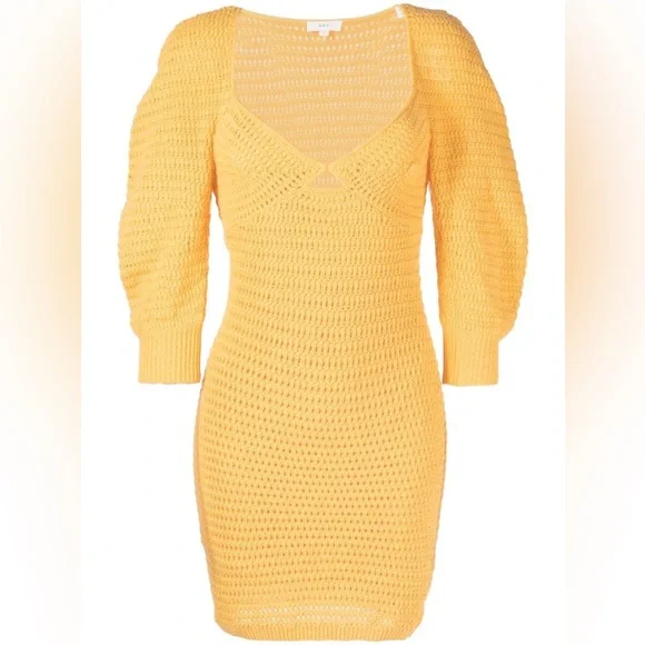 NWT A.L.C. Gigi crocheted dress in apricot blossom